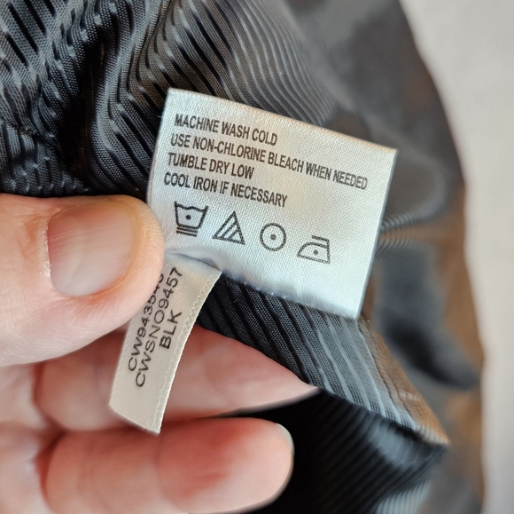 Calvin klein Rain Coat Mens sz M Black Pockets Side Hip Zips Double Zipper - Picture 8 of 14